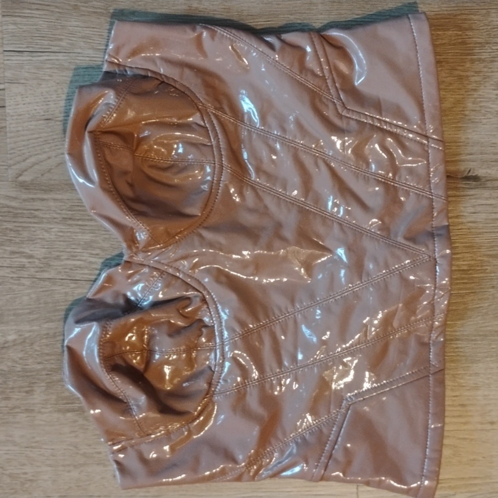 FASHION NOVA M LATEX LOOK BUSTIER TOP